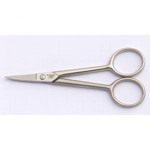 Fußnagelschere Nickel matt m. Mikrozahnung 13,5cm