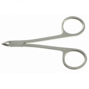 Hautzange m. Scherengriff 8,5-10 cm, Schneide 5 mm