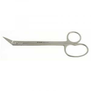 Fußnagelschere gewinkelt m. Mikrozahnung 17cm, rostfrei