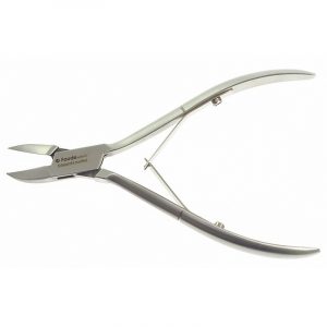 Nagel-/Eckenzange gebogen, mit Doppelfeder, 13,5 cm