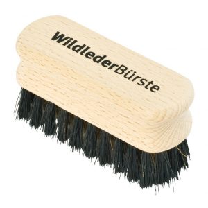 Wildlederbürste, unbehandeltes Buchenholz, 9 cm