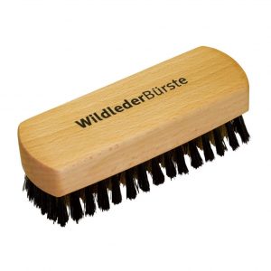 Wildlederbürste, geöltes Buchenholz, 12 cm