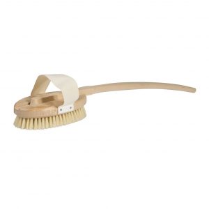 Badebürste, abnehmbarer Stiel, helle weiche Borste oder Fibre