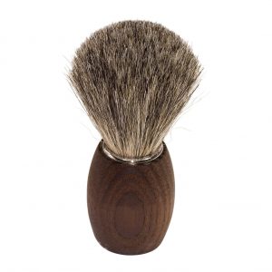 Rasierpinsel, geöltes Thermoholz, Dachshaar