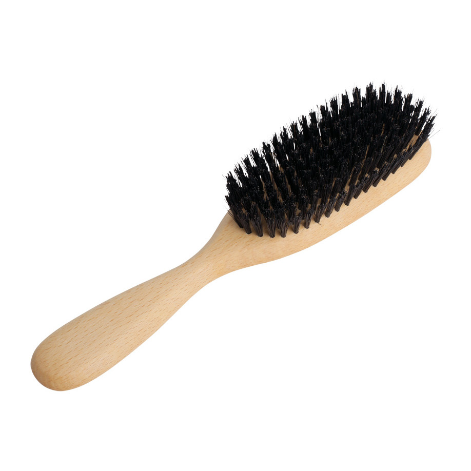 Haarbürste für mittellanges bis langes Haar, gewachstes Buchenholz