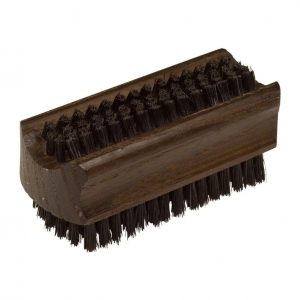 Nagelbürste, geöltes Thermoholz kräftige, schwarze oder helle Borsten