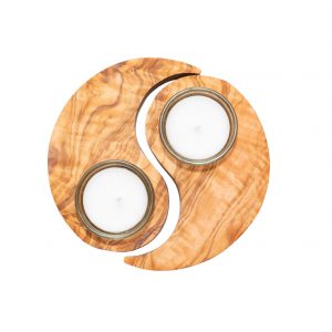 Teelichthalter Yin Yang